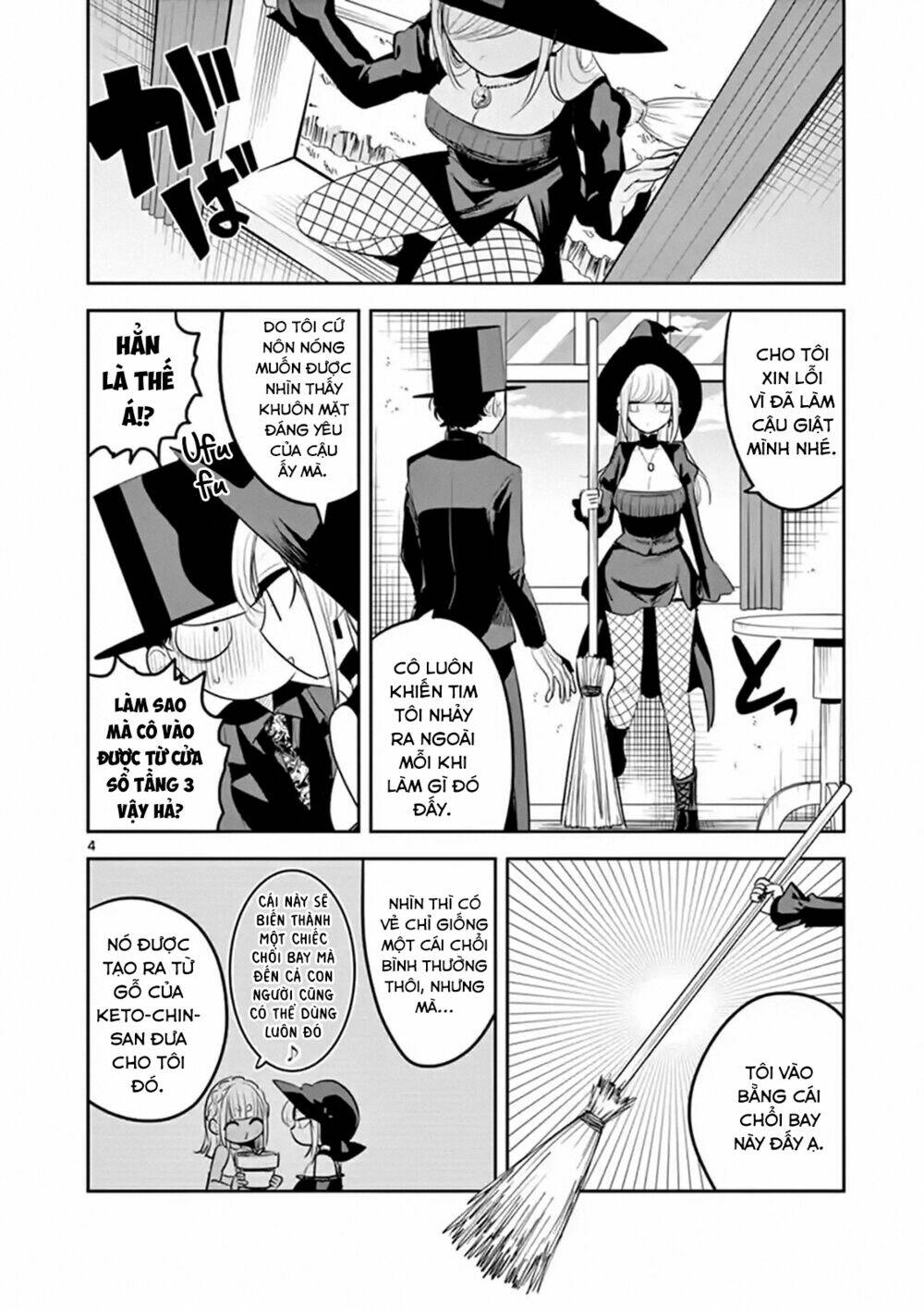 shinigami bocchan to kuro maid chapter 119: chổi bay - Trang 2