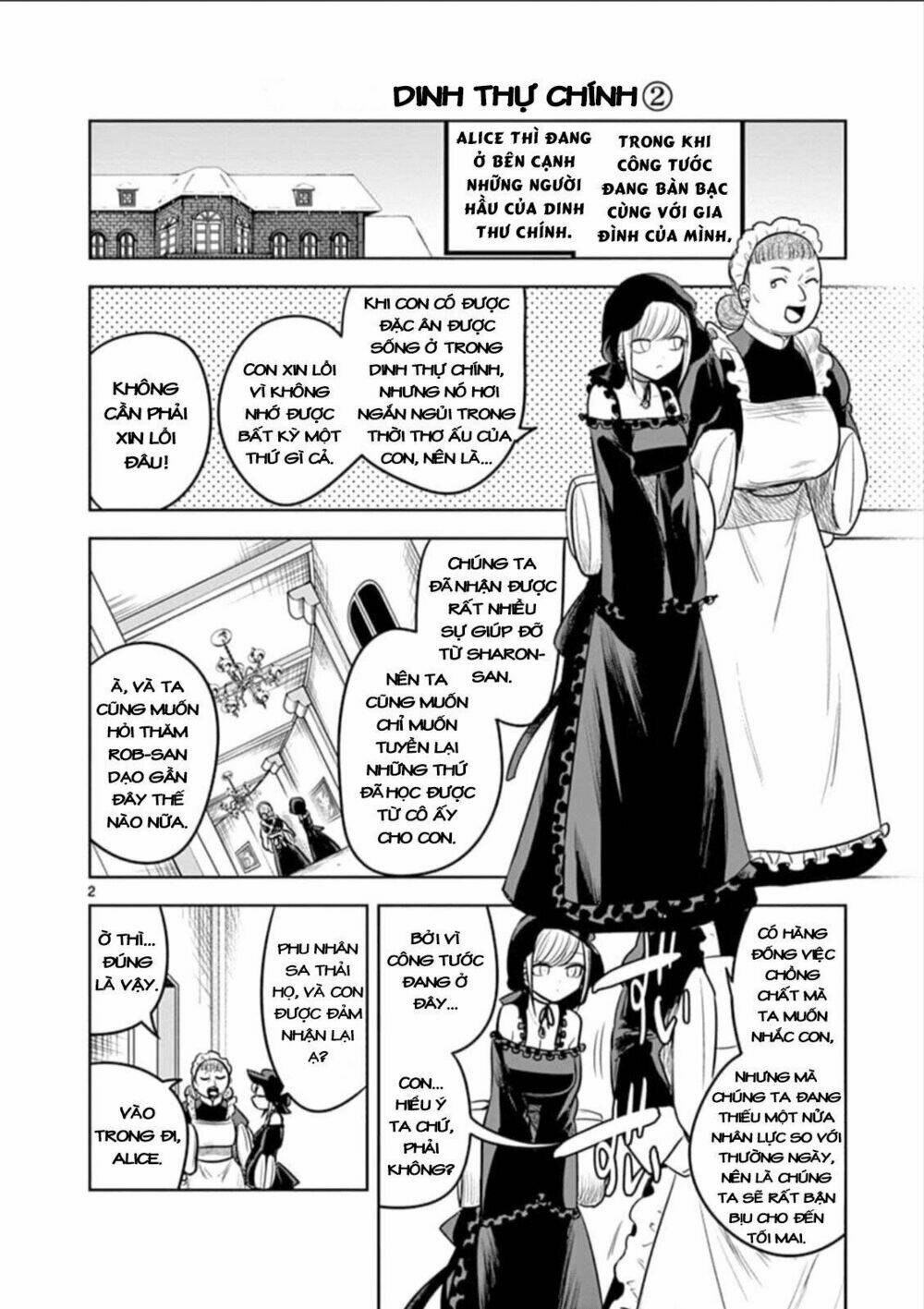 shinigami bocchan to kuro maid chapter 65: dinh thự chính (2) - Trang 2