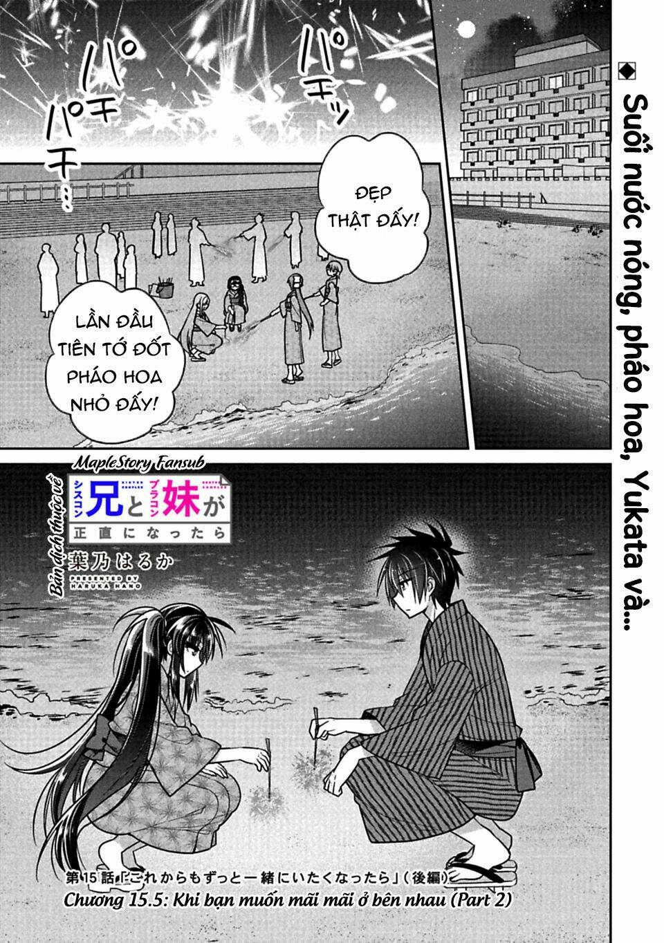 Siscon Ani To Brocon Imouto Ga Shoujiki Ni Nattara Chapter 15.5 - Trang 2