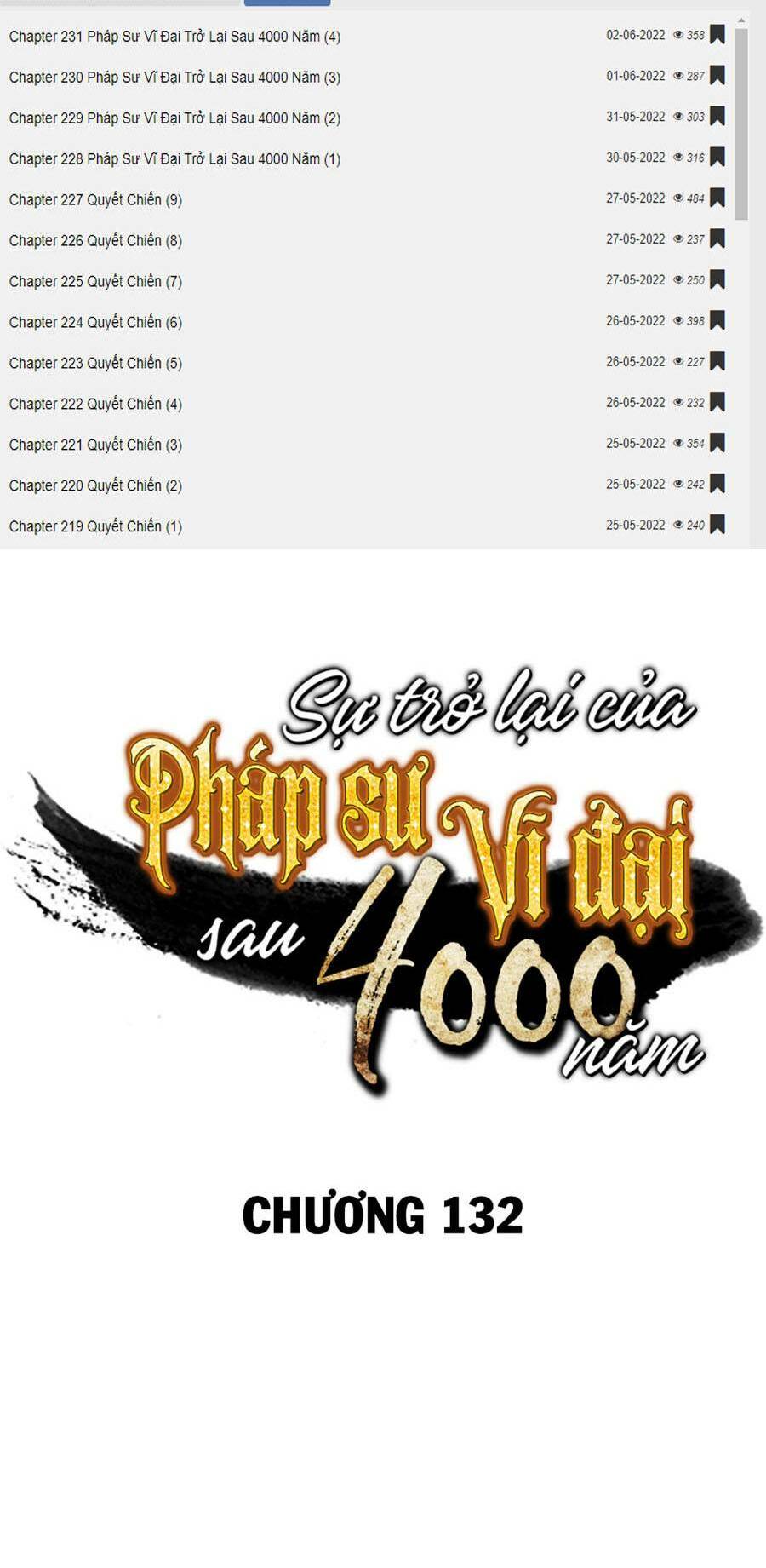 sự trở lại của pháp sư vĩ đại sau 4000 năm chapter 132 - Next chapter 133