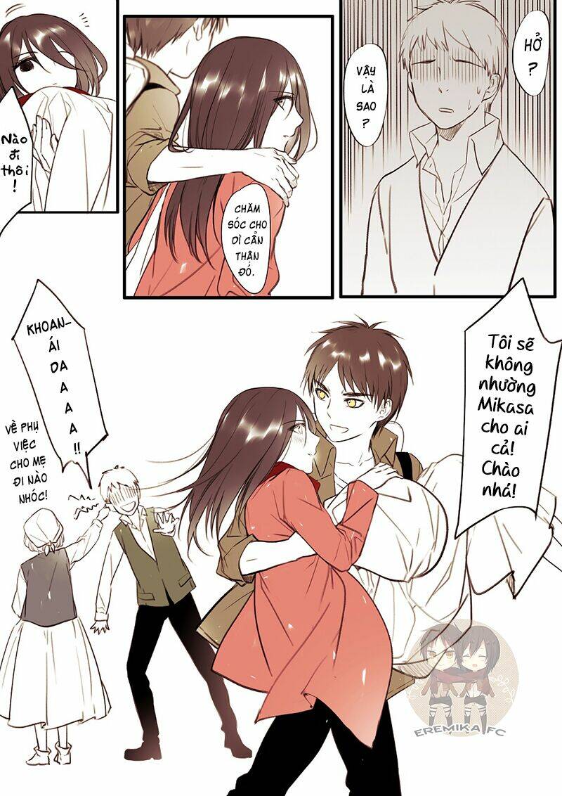 Tấn Công Người Khổng Lồ - Doujinshi Eremika Chapter 0 - Trang 2