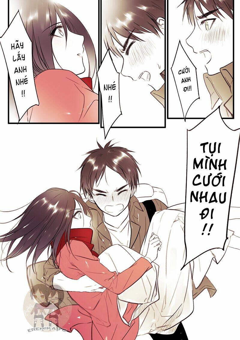 Tấn Công Người Khổng Lồ - Doujinshi Eremika Chapter 0 - Trang 2