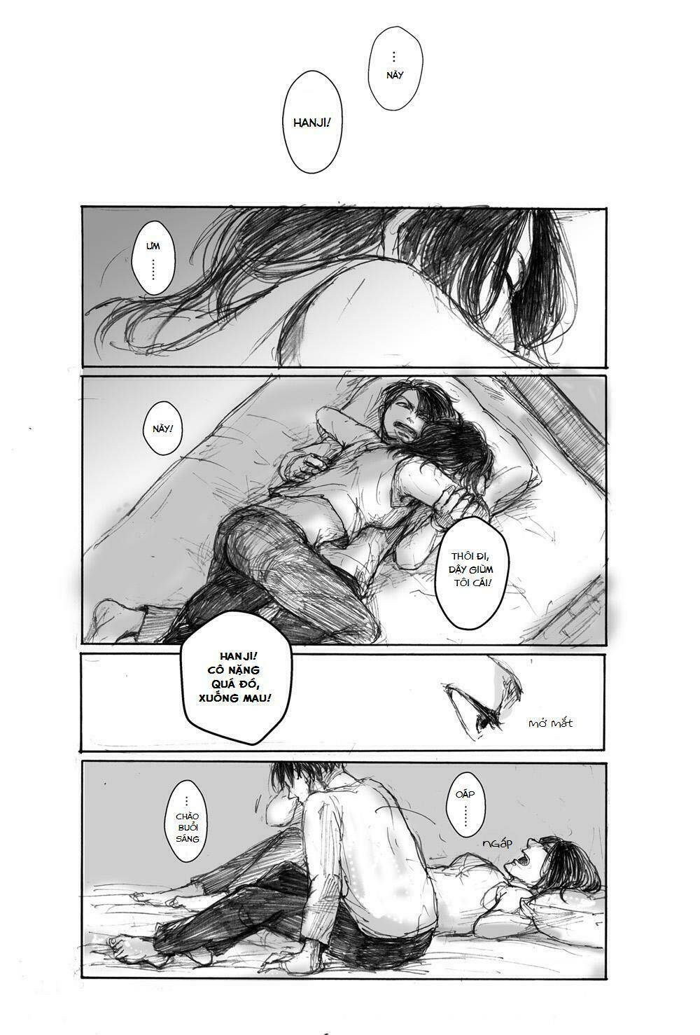 Tấn Công Người Khổng Lồ - Doujinshi LeviHan Chapter 10 - Next Chapter 11