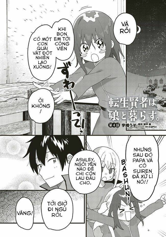 Tensei Kenja Wa Musume To Kurasu Chapter 4.1 - Trang 2