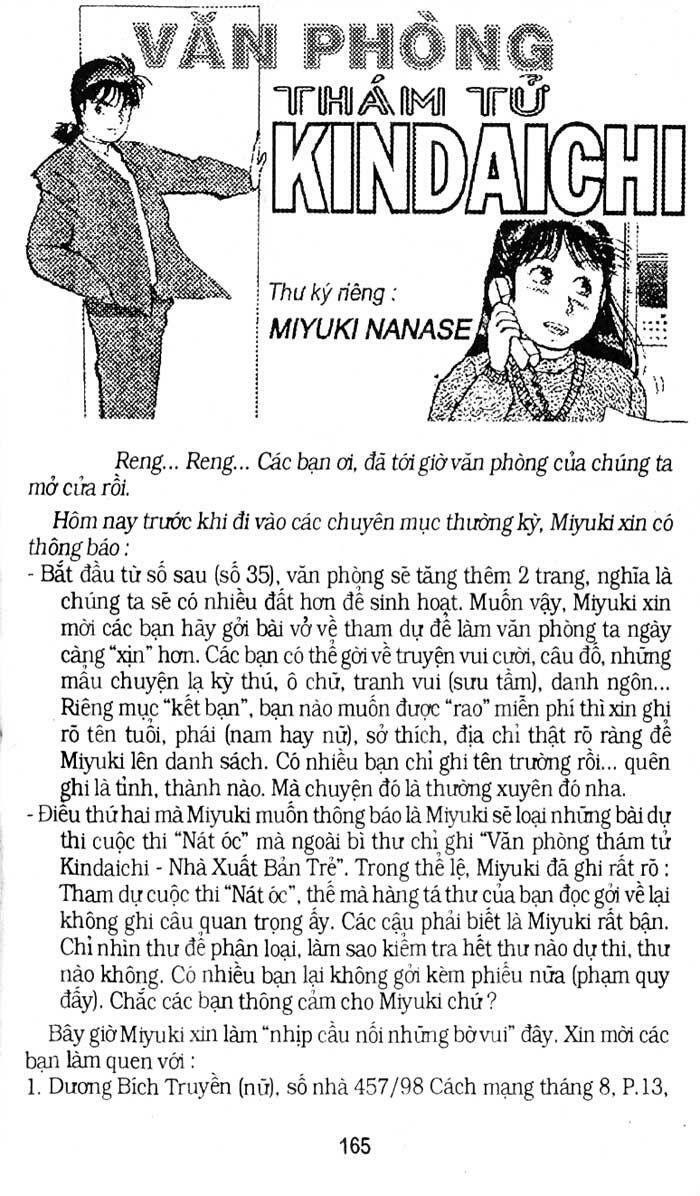 Thám Tử Kindaichi Chapter 136 - Next Chapter 137