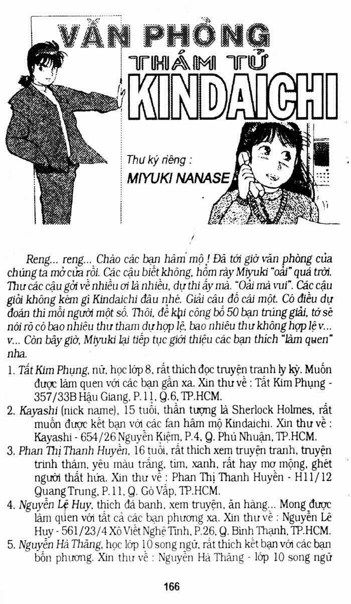 Thám Tử Kindaichi Chapter 148 - Next Chapter 149