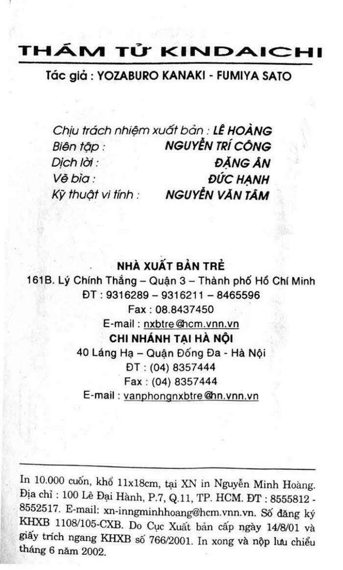 Thám Tử Kindaichi Chapter 161 - Trang 2