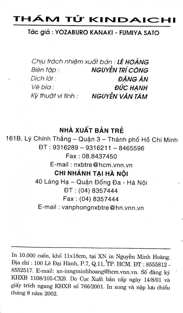 Thám Tử Kindaichi Chapter 193 - Trang 2