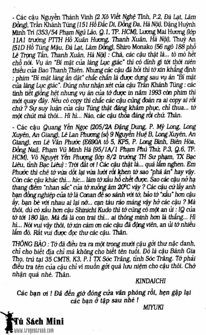 Thám Tử Kindaichi Chapter 24 - Trang 2