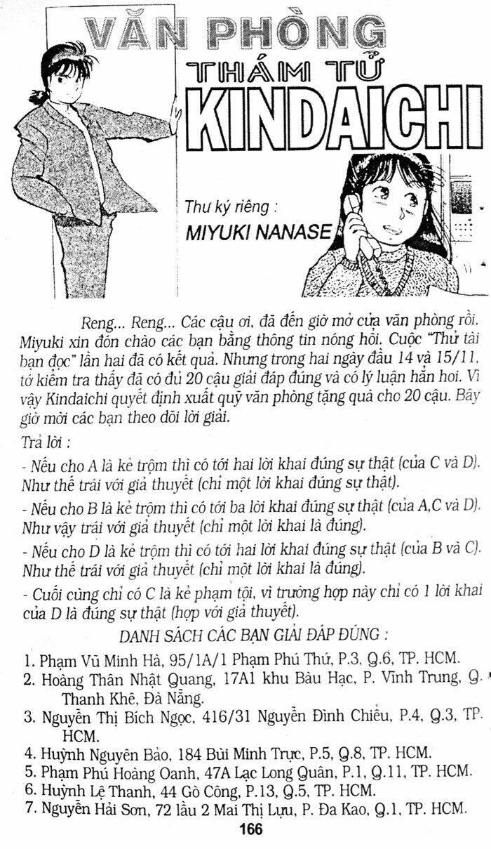 Thám Tử Kindaichi Chapter 56 - Next Chapter 57