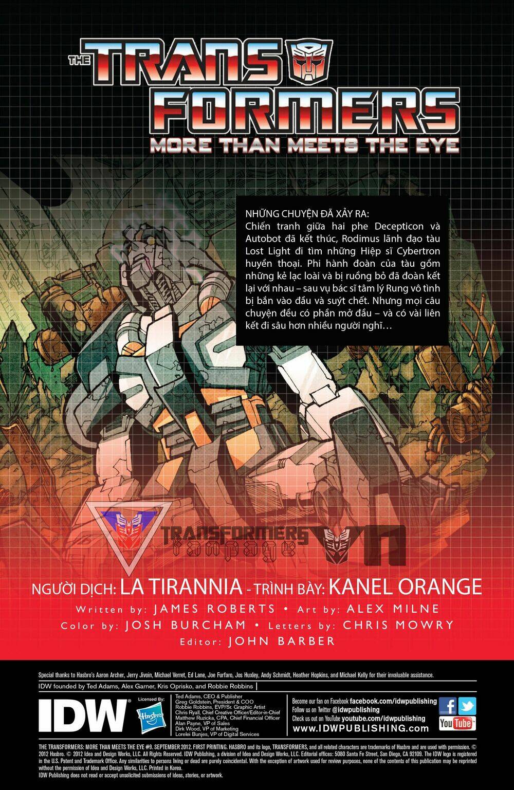 The Transformers: More Than Meets The Eye Chapter 9 - Trang 2