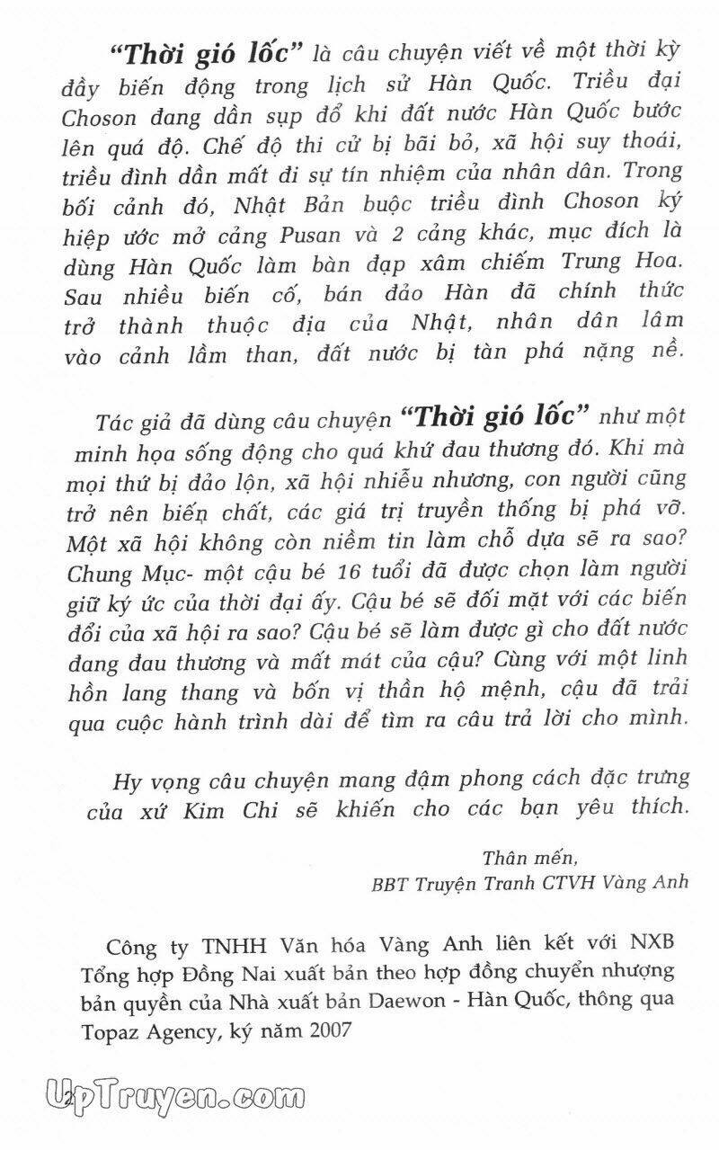 Thời Gió Lốc (Thời Đại Phong Tang) Chapter 3 - Next Chapter 4