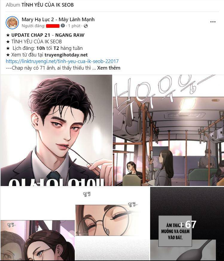 tình yêu của ik seob chapter 21.1 - Trang 2