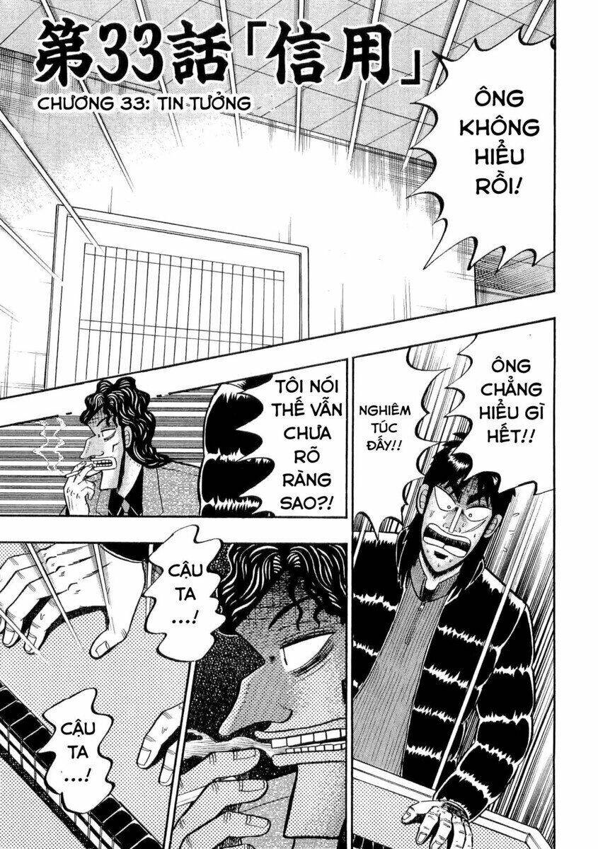 tobaku datenroku kaiji chapter 33: tin tưởng - Next chapter 34: hiểu lầm