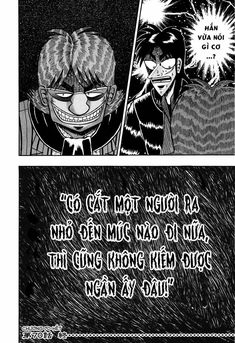 tobaku datenroku kaiji chapter 70: ngoại lệ - Next chapter 71: Đãi ngộ