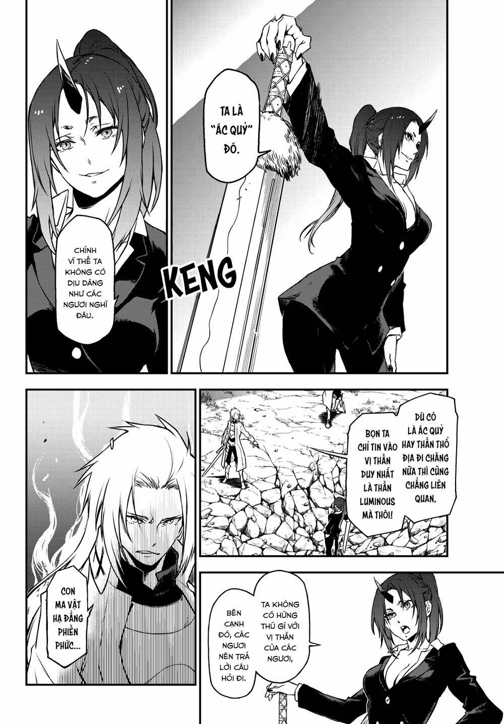 tôi đã chuyển sinh thành slime chapter 93: thánh ma giao chiến - Next chapter 94: - nụ cười của Ác ma thượng cổ