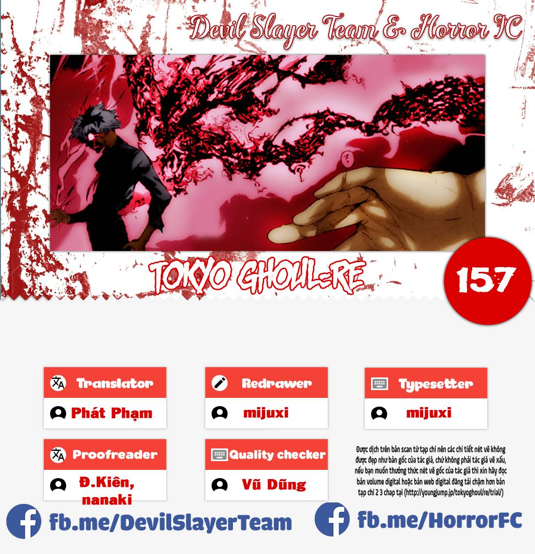 tokyo ghoul:re chương 157 - Next chương 158