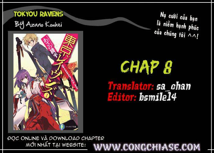 Tokyo Ravens Chapter 8 - Trang 2