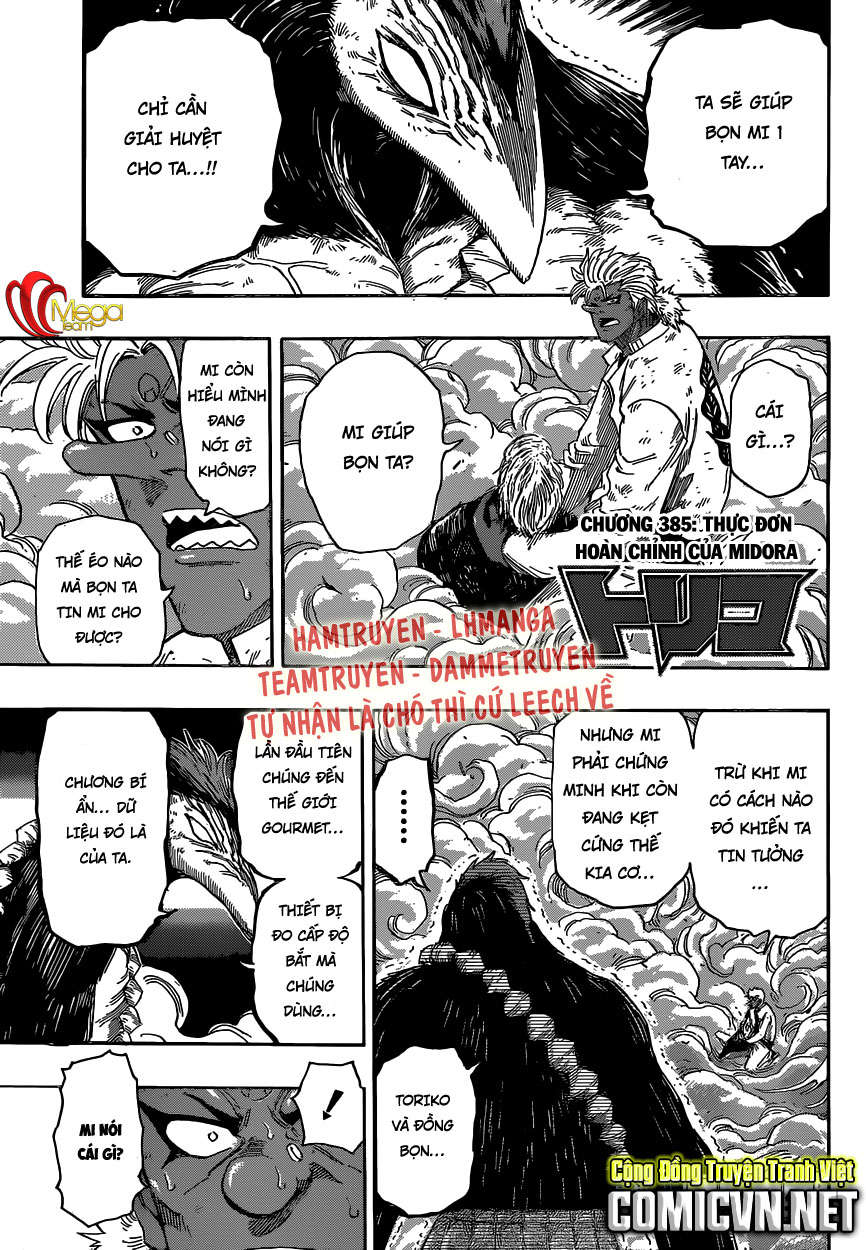 Toriko - Thợ Săn Ẩm Thực Chapter 385 - Next Chapter 386