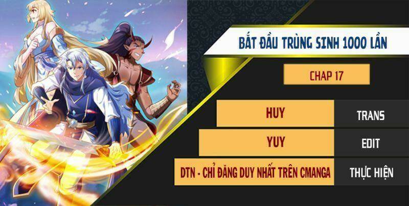 trọng sinh 1000 lần, ta vô địch chapter 17 - Next chapter 18