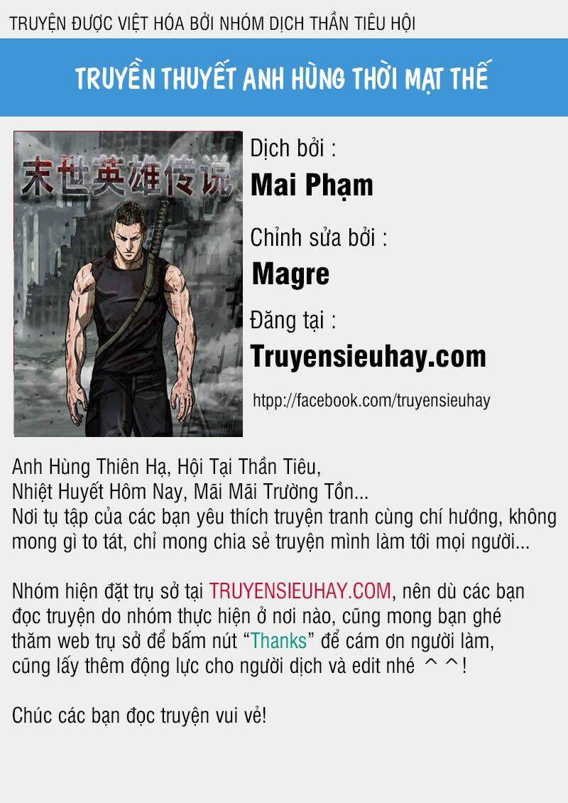 Truyền Thuyết Anh Hùng Thời Mạt Thế Chapter 1 - Trang 2