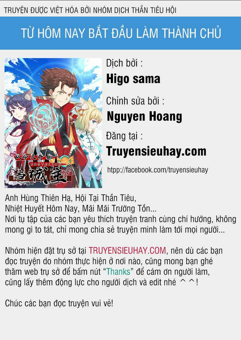 từ hôm nay bắt đầu làm thành chủ chapter 30 - Trang 2