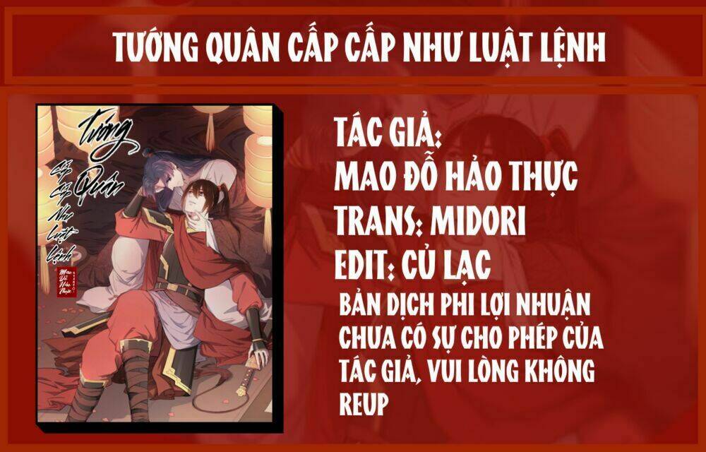 Tướng Quân Cấp Cấp Như Luật Lệnh Chapter 24 - Trang 2