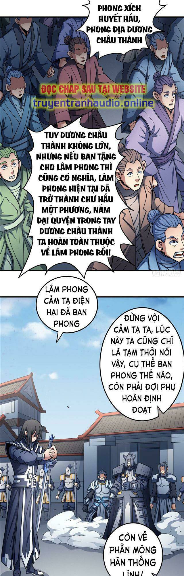 tuyệt thế võ thần chapter 330: - phong hầu bái tướng ( hồi 1 ) - Next chapter 331: - phong hầu bái tướng ( hồi 2 )