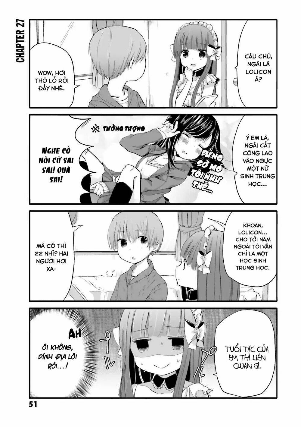 uchi no hentai maid ni osowareteru chapter 27 - Trang 2