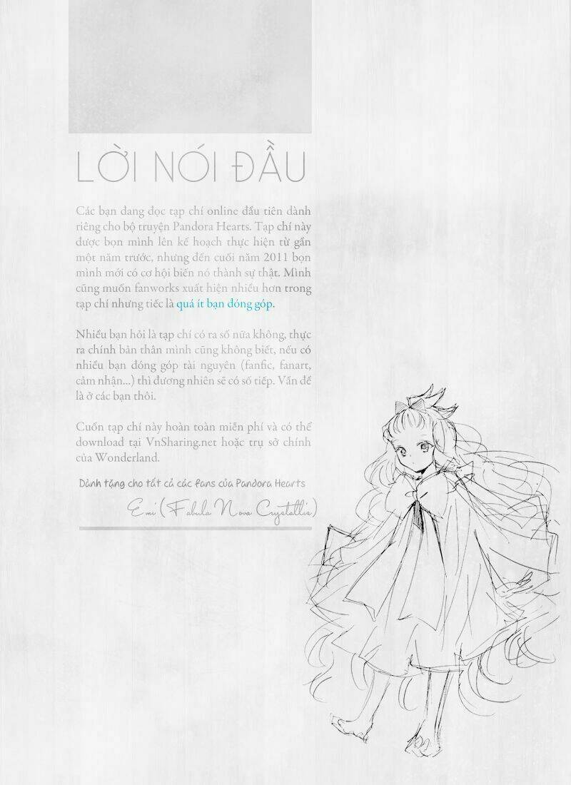 Unbirthday - Pandora Hearts Online Magazine Chapter 1 - Next 