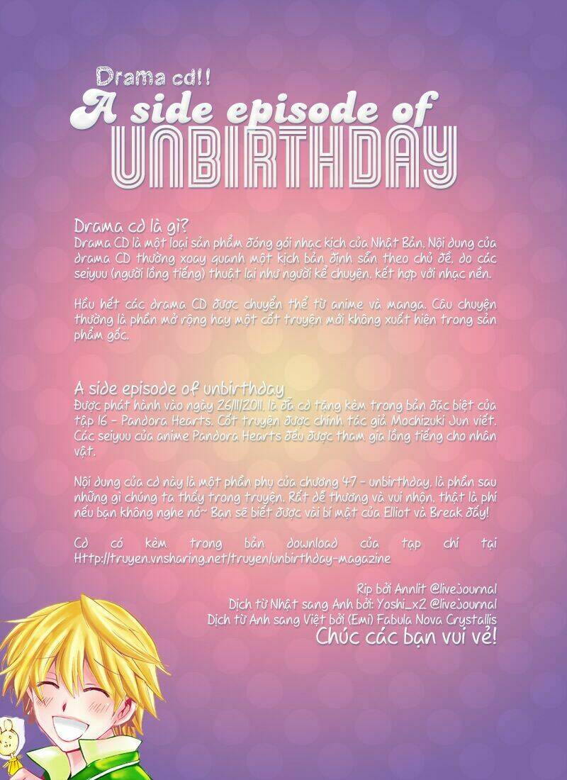 Unbirthday - Pandora Hearts Online Magazine Chapter 1 - Next 