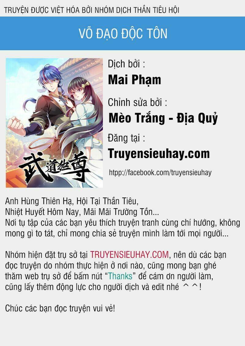 võ đạo độc tôn chapter 1 - Trang 2