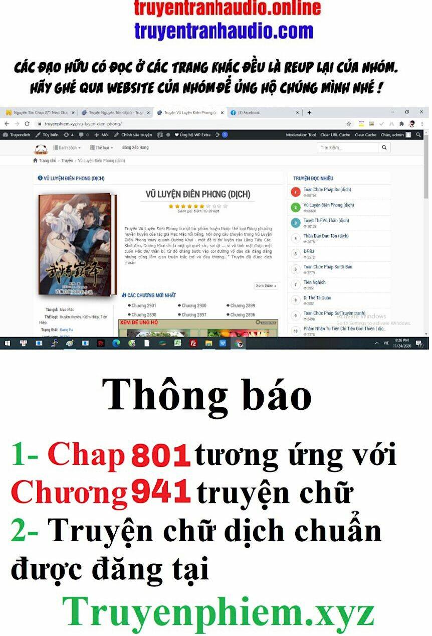 võ luyện đỉnh phong Chapter 801 - Trang 2