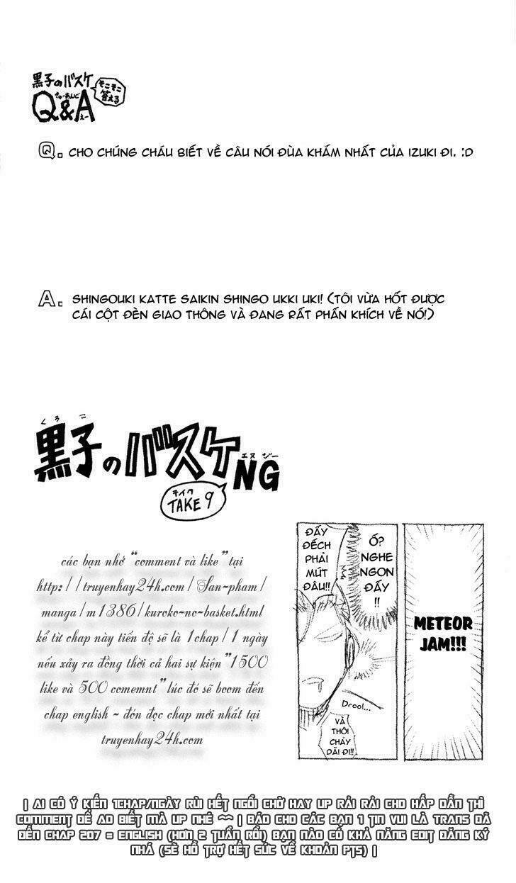 Vua Bóng Rổ Kuroko Chapter 168 - Trang 2