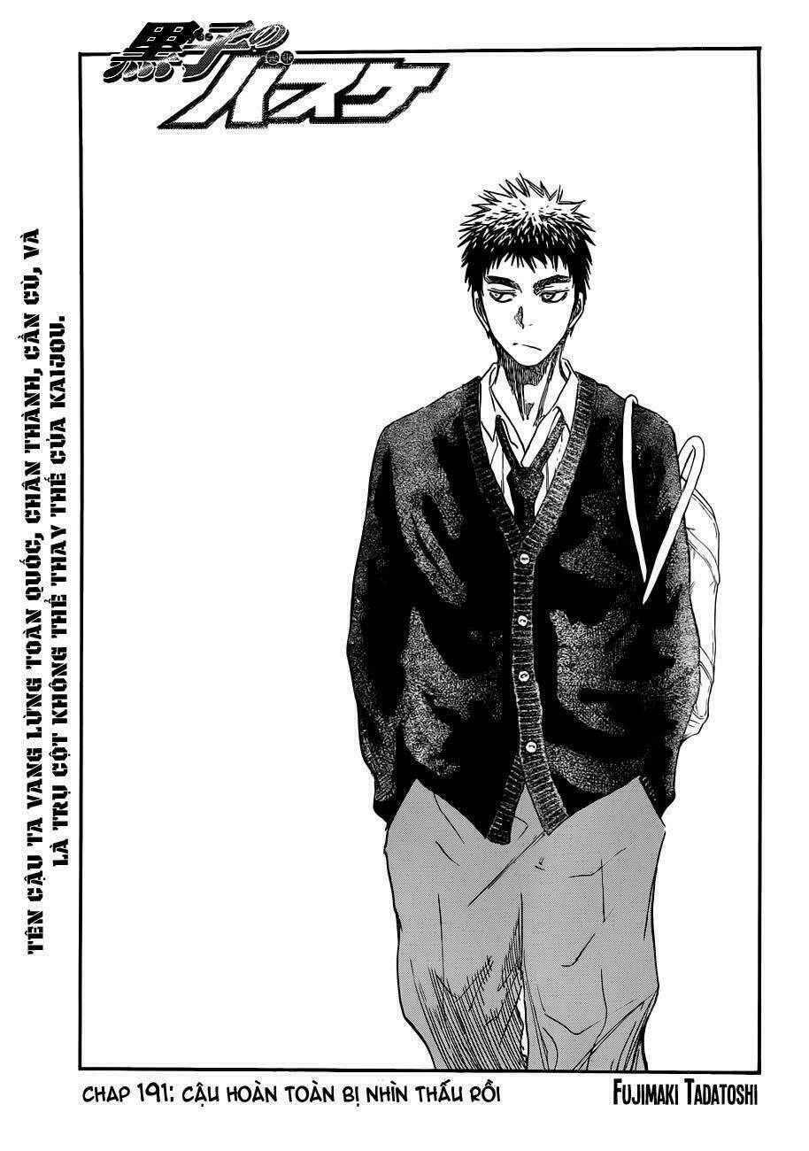 Vua Bóng Rổ Kuroko Chapter 191 - Trang 2