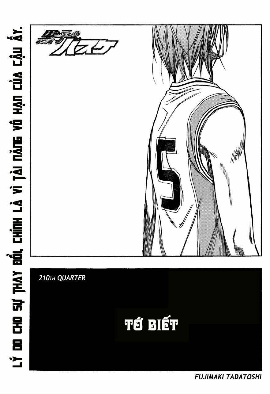 Vua Bóng Rổ Kuroko Chapter 210 - Trang 2