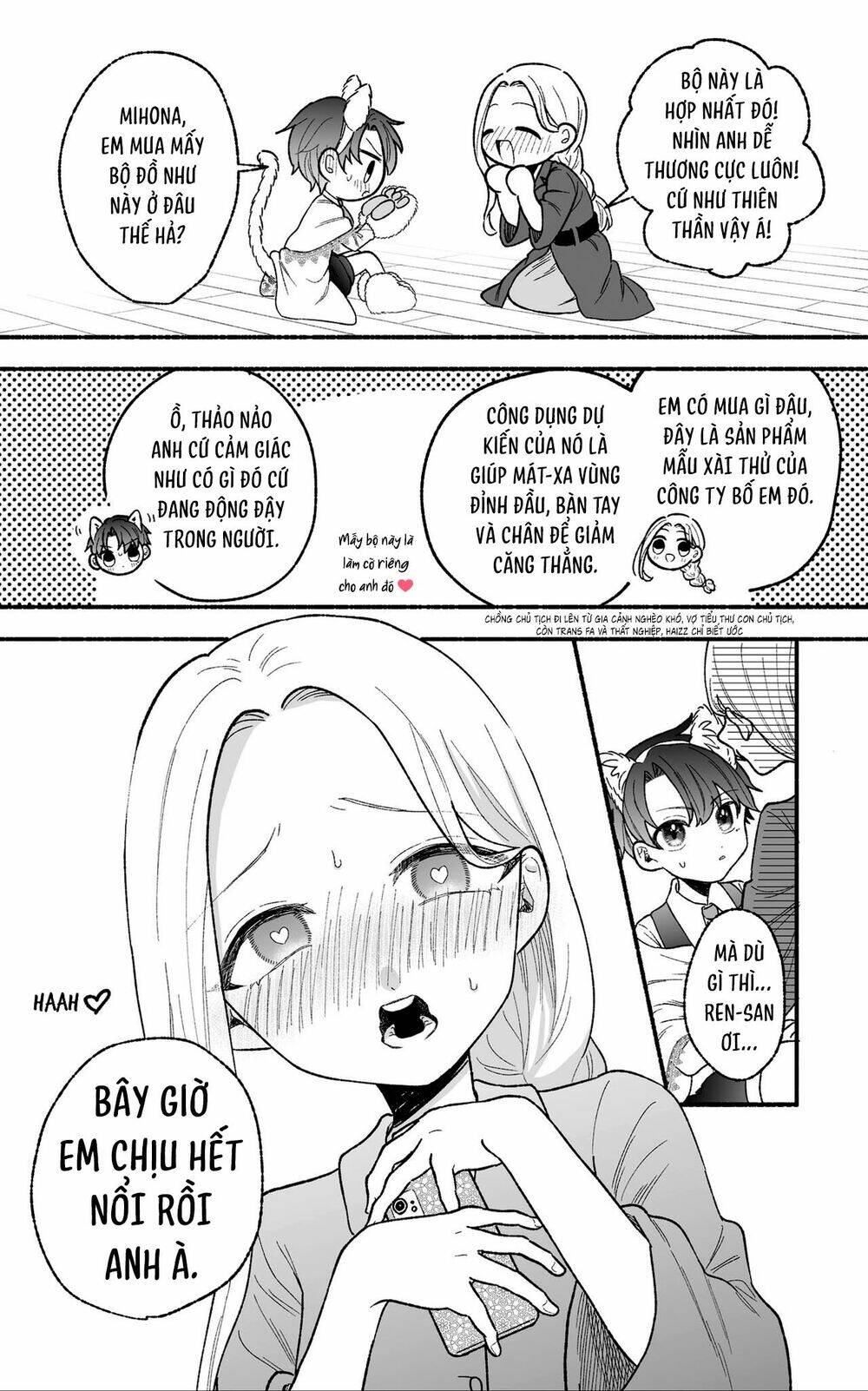 watashi no otto wa stress ga tamaru to shota kasuru chapter 8: outfit mèo con - Trang 2