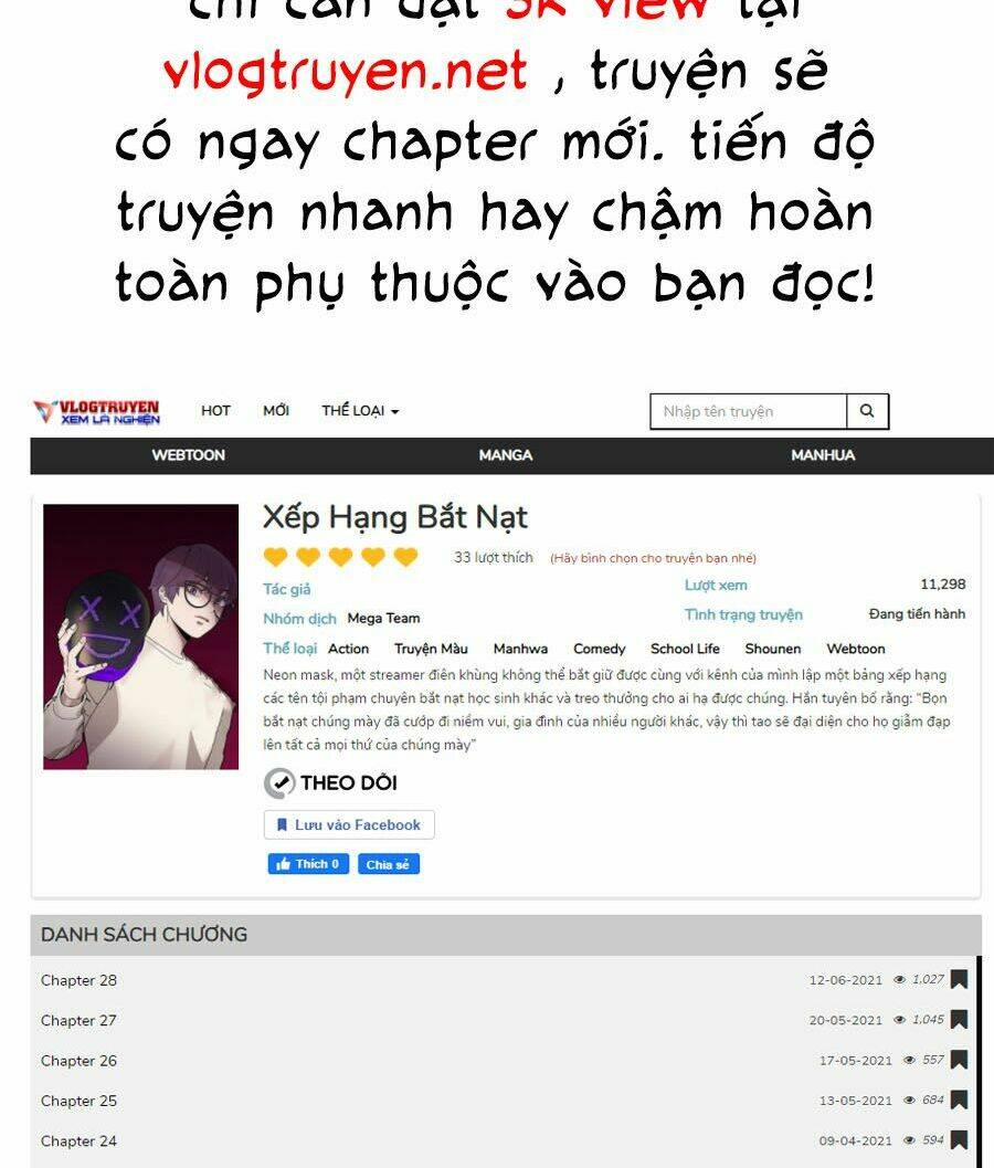 xếp hạng bắt nạt chương 29 - Next chapter 30