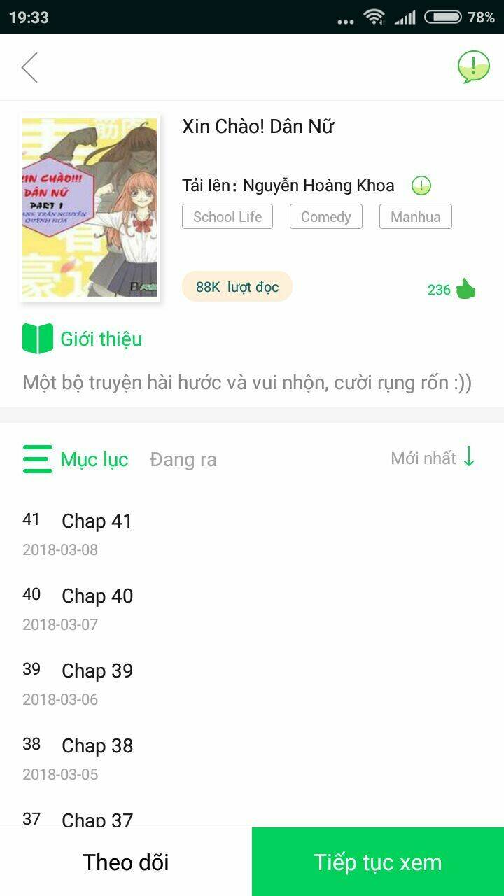 xin chào! dân nữ chương 39 - Trang 2