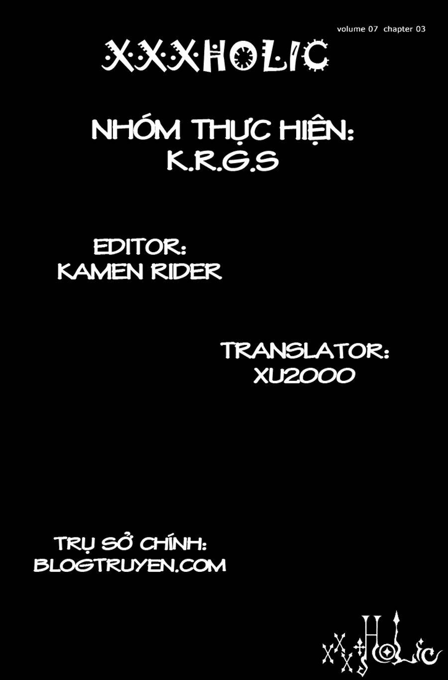 Xxxholic Chapter 45 - Trang 2