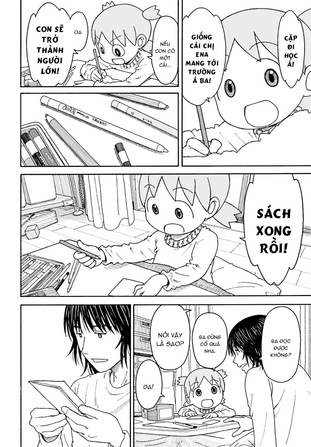 yotsubato! chapter 111: yotsuba & cặp sách (phần 1) - Next chapter 112: yotsuba & cặp sách (phần 2)