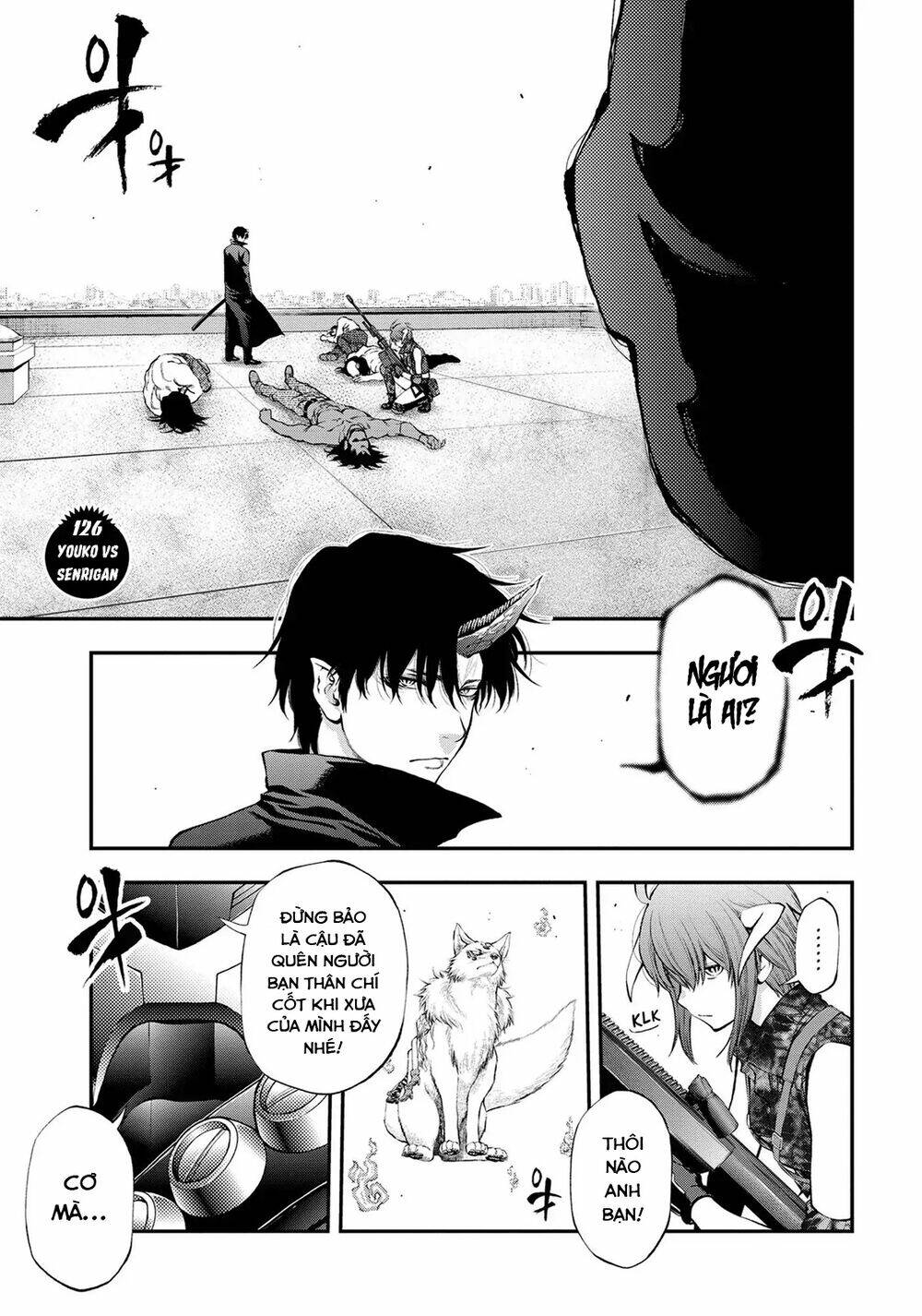 youkai shoujo - monsuga chapter 136: youko vs senrigan - Trang 2