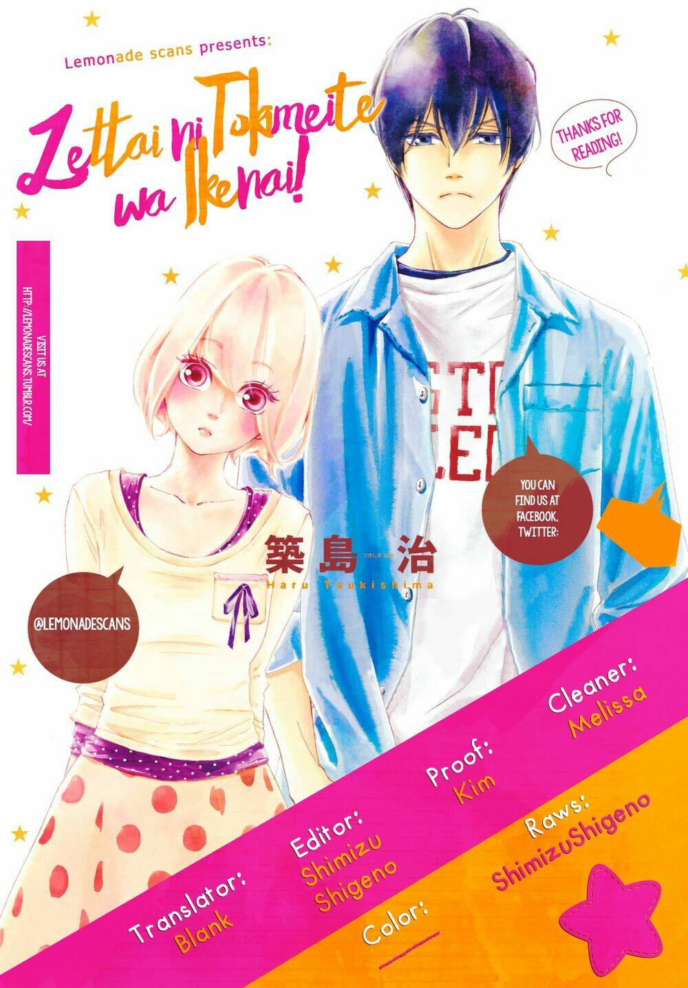 zettai ni tokimeite wa ikenai! chap 6 - Next chap 7